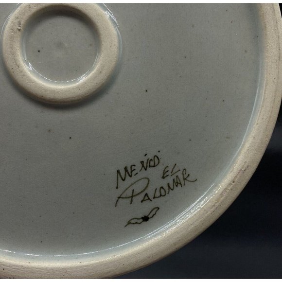 Ken Edwards El Palomar Mexican Pottery Round Rooster & Duck Trivet 7" LOT 2 - Picture 12 of 12